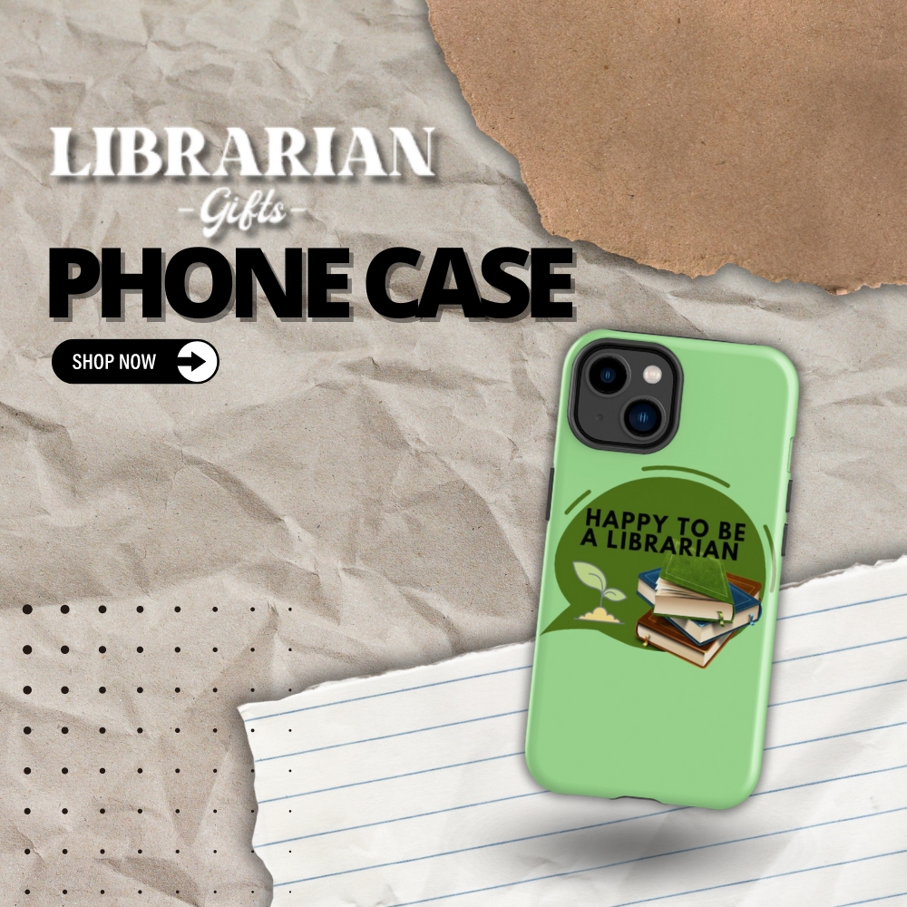 Lib Phonecase Cate - Librarian Gifts